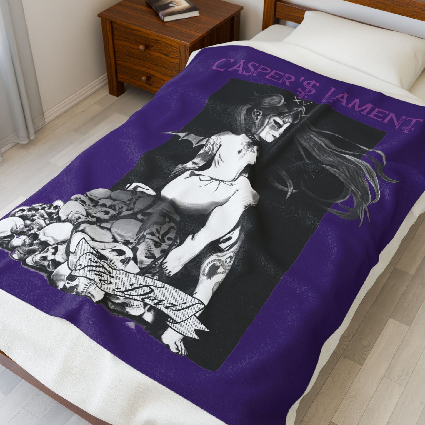 Succubus Devil Tarot Blanket