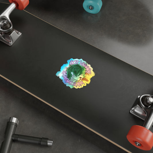 Holographic Hot Vampire Singles In Your Area Die-Cut Sticker